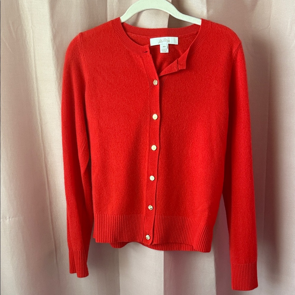 Red Women's Cardigan